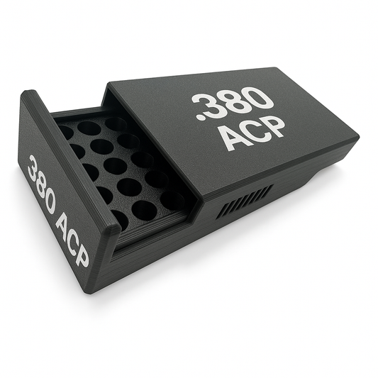Filamelt Munitionsbox / Ammo .380 ACP – Patronenbox für 50 Schuss, Made in Germany