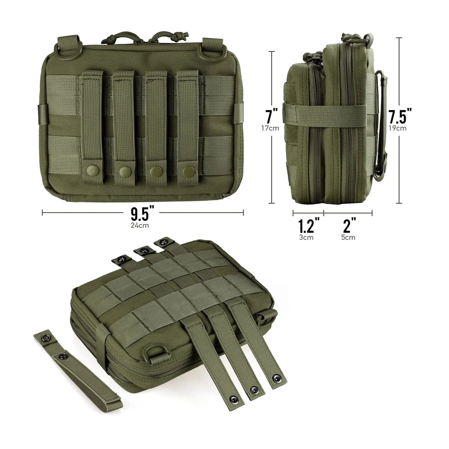 Taktische Admin-Tasche – MOLLE-kompatibel, doppellagig & mit großer Kapazität